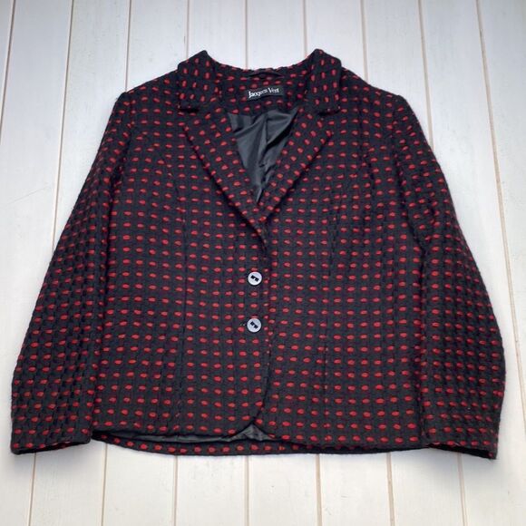 Elegant Red and Navy Women's Skirt Set - Picture 10 of 16